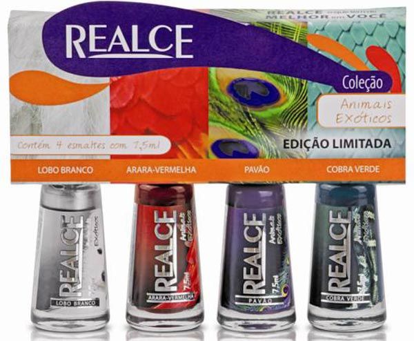 KIT ESMALTES REALCE ANIMAIS EXÓTICOS